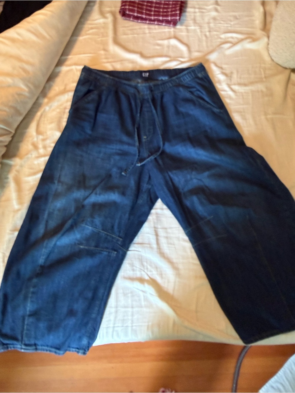 GAP Women's Dark Blue Wide Leg Jeans
